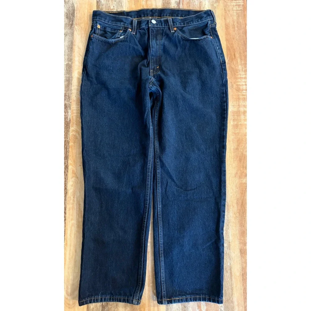 Levi's 550 Relaxed Fit Dark Wash Jeans Bundle 2 Pairs Mens 36x30 (Actual 29